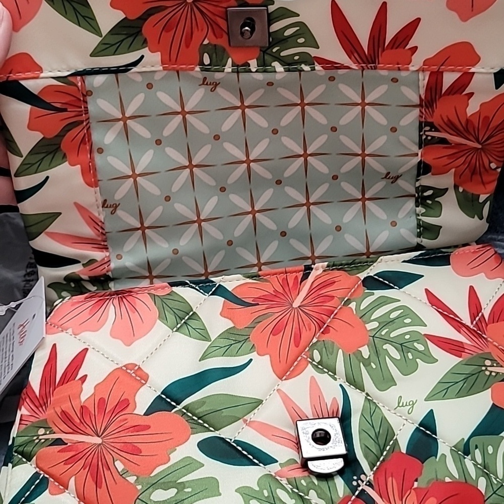 NWT LUG Fall Box Exclusive Plie Flap Crossbody Bag Lush Luau Luah - Picture 6 of 8